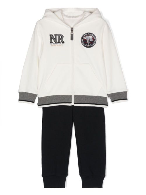 Patch-detailing tracksuit - White