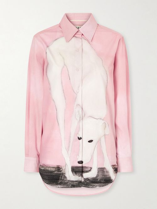S. S. Daley - Lurcher Printed Cotton-poplin Shirt - Pink