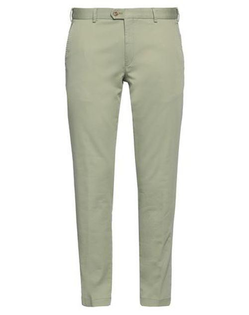 Man Pants Military green Size 42S Cotton, Elastane