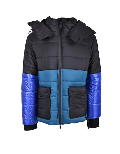 Manteaux & Vestes Men's Black / Blue Padded Jacket
