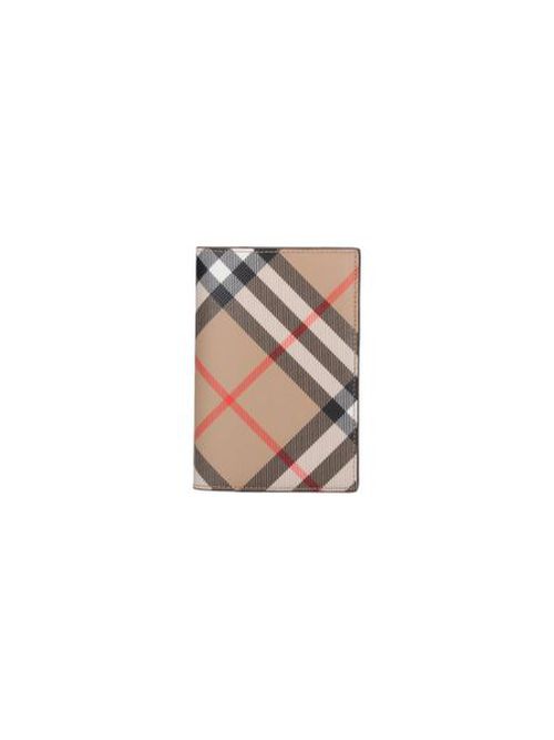 Burberry Checked Bi-Fold Passport Holder
