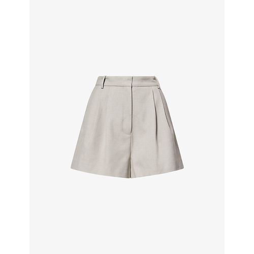 Womens Tailored High-Rise Woven Shorts