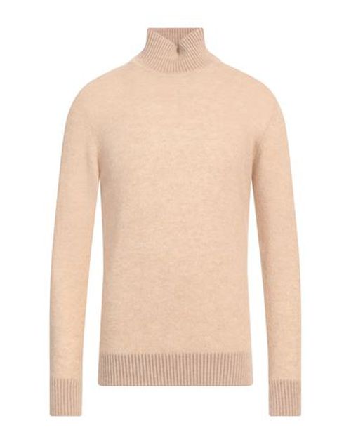 Lardini Man Turtleneck Beige Size L Alpaca wool, Nylon, Wool