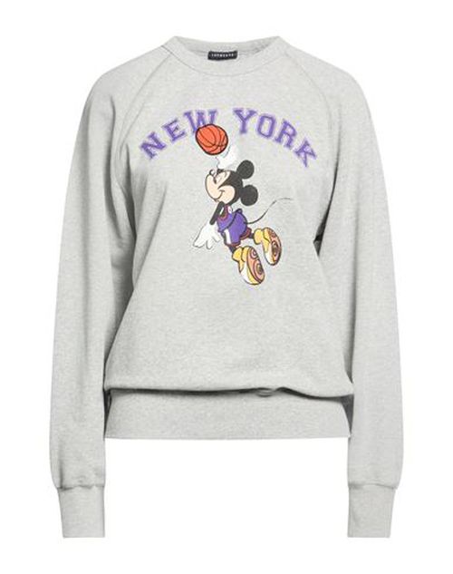 Woman Sweatshirt Grey Size M Cotton