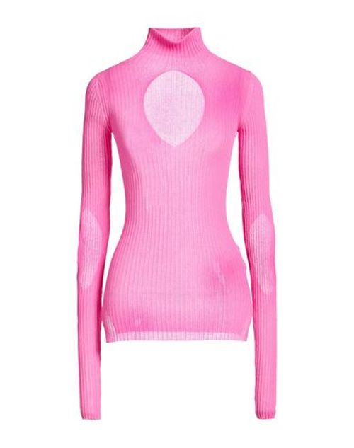 Woman Turtleneck Fuchsia Size M Cotton, Polyamide