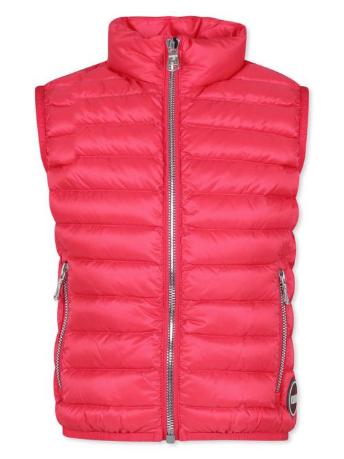 High-neck padded gilet - Pink