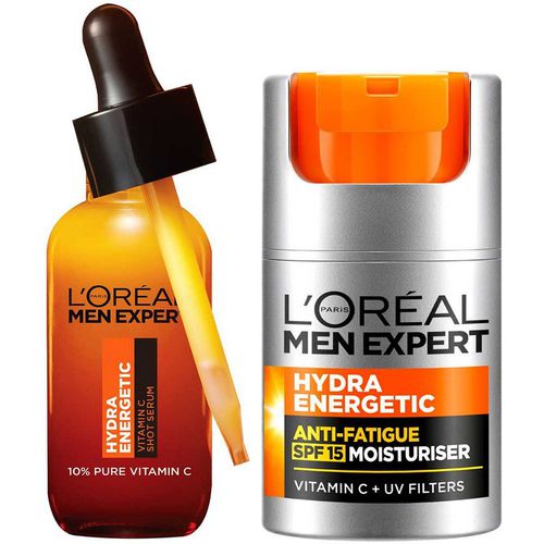 L'Oreal Men Expert L'oreal Paris Men Expert Hydra Energetic Vitamin C Serum + Moisturiser Spf15 Bundle