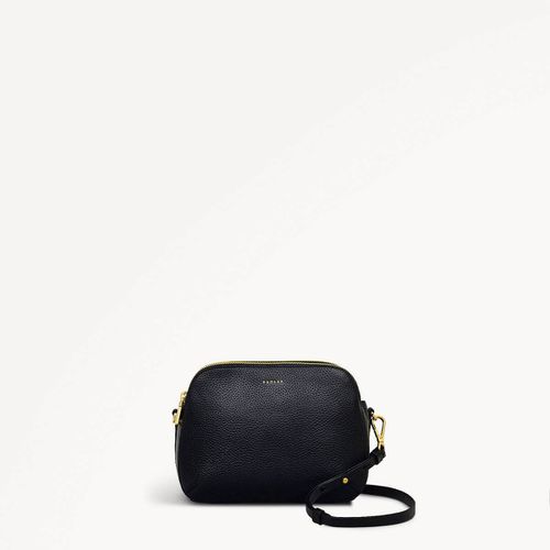 Womens Leather Dukes Place Medium Ziptop Crossbody - Black Medium