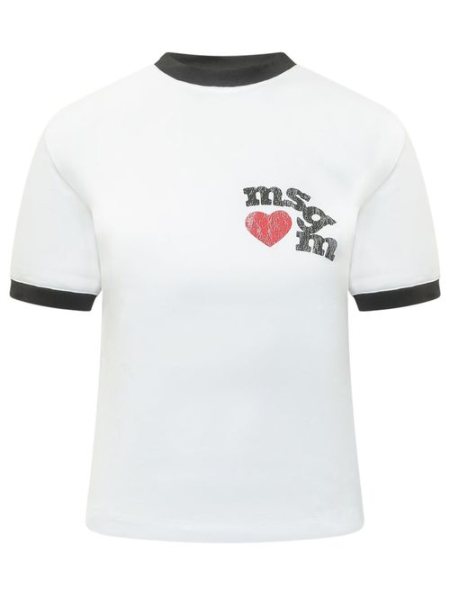 White Graphic Crew Neck T-Shirt