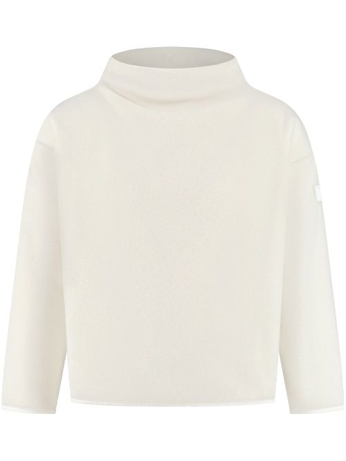 Logo-patch sweater - White