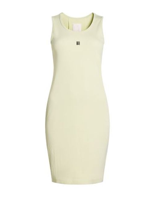 Woman Mini dress Light green Size S Cotton, Elastane