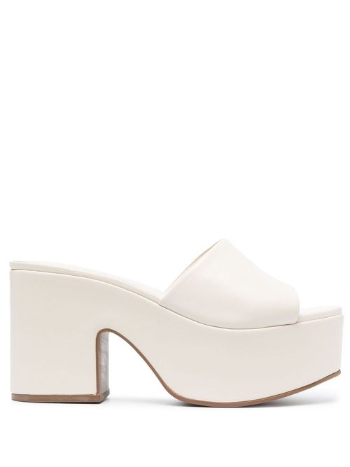 Miso open-toe flatform mules - Neutrals