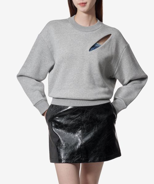 Slash Detail Sweatshirt