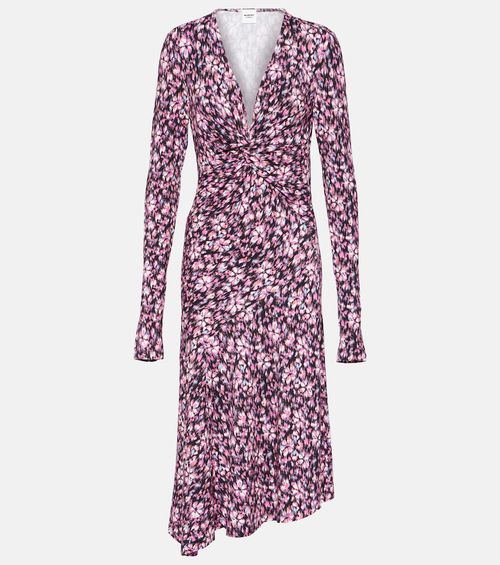 Lania printed jersey midi dress