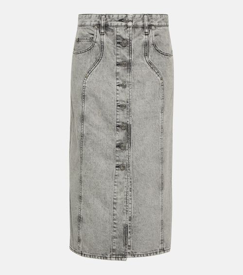 Vandy denim midi skirt