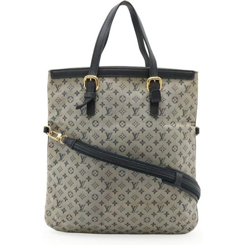 Louis Vuitton Pre-owned Womens Convertible Tote Bag with Adjustable Strap and Interior Pocket for Everyday Use - Blue Canvas - One