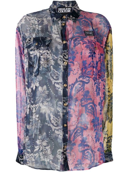 Tapestry Couture panelled shirt - Pink