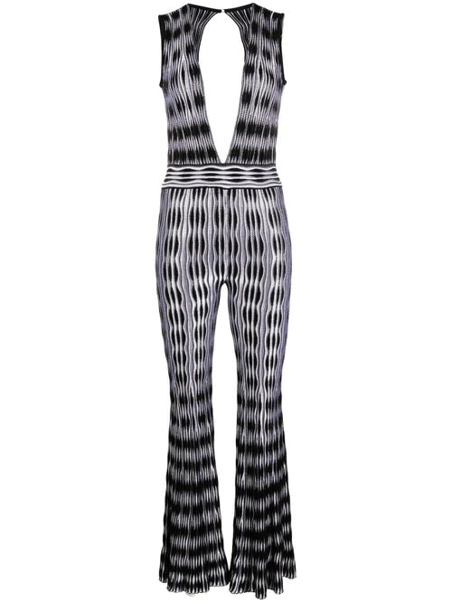 Delia knitted sleeveless jumpsuit - Black