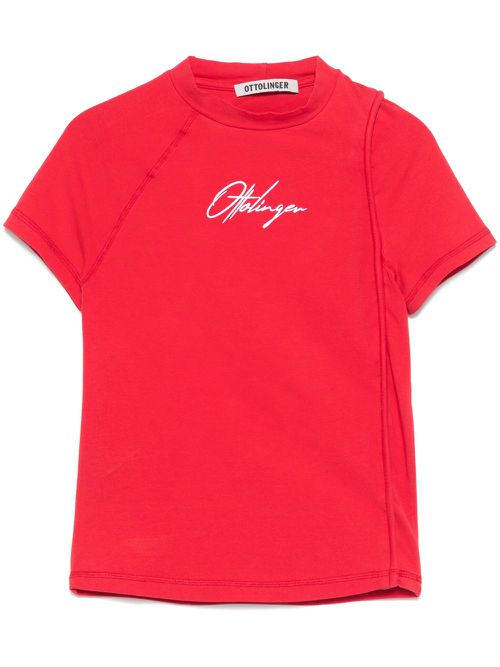 Deconstructed T-shirt - Red