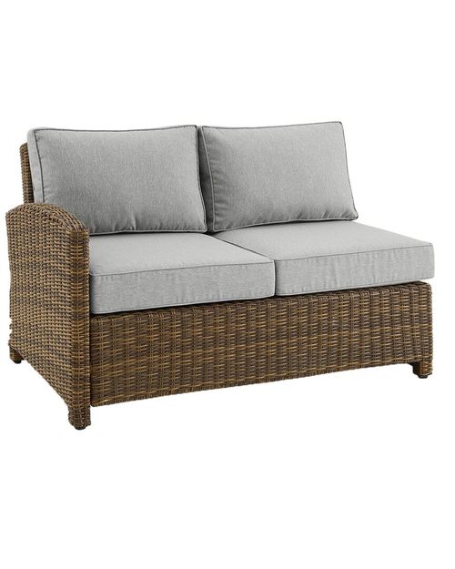 Bradenton Outdoor Wicker Sectional Left Side Loveseat