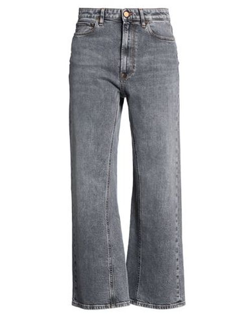 Woman Jeans Grey Size 27 Cotton, Elastane