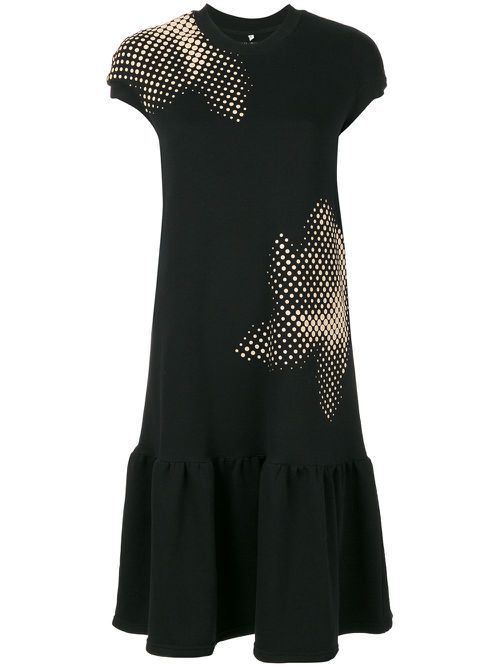 T-shirt drop waist dress - Black