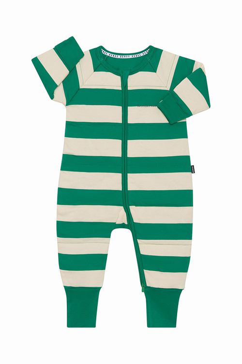 Padded Zip Wondersuit in Stripe Xub 