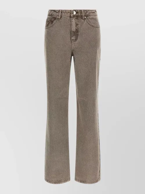 Rotate Birger Christensen - straight leg jeans belt loops pocket