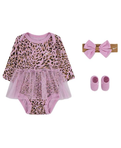 Baby Girls' Surranimal Bodysuit with Skirt, Headband and Socks, 3-Piece Set - Pink