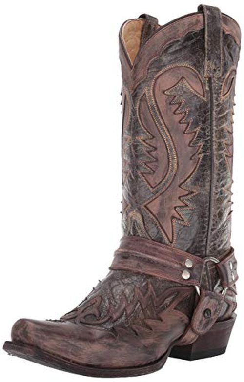 Stetson Men's Outlaw Distressed Harness Boot