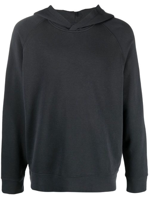 Popover cotton hoodie - Black