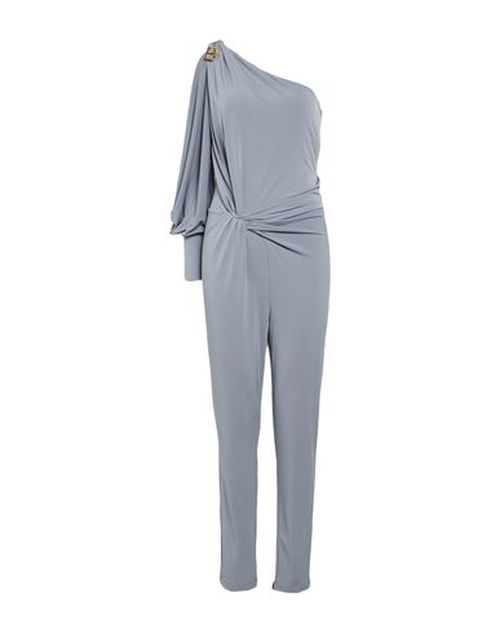 Woman Jumpsuit Grey Size 6 Polyester, Elastane