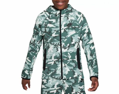 Youth Tech Fleece Full Zip Jacket In Green