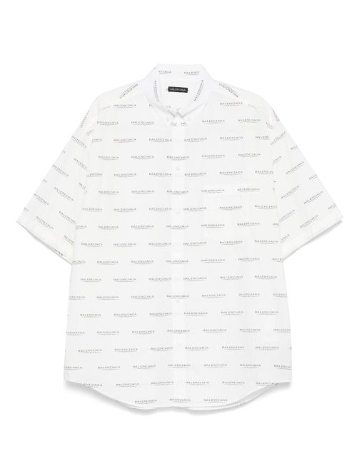 Logo-print shirt - White