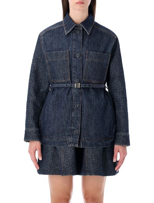 Oversized Go-To Jacket with Quilted Motif - Size 40