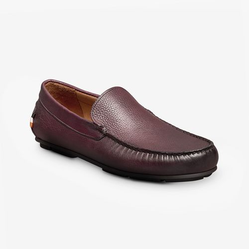 Santiago Driving Loafer in Burgundy Leather