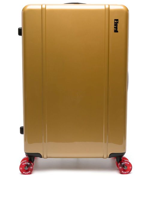 Logo-print cabin suitcase - Gold