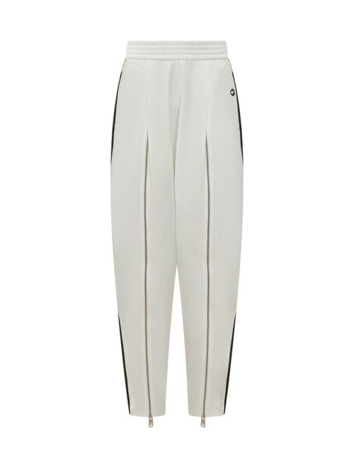 White Relaxed Drawstring Pants