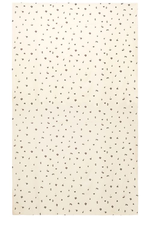 Ferm Living Baies Tablecloth in Natural & Dark Chocolate - Cream. a