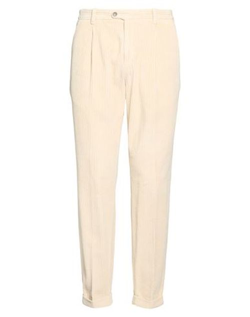 Man Pants Cream Size 34 Cotton, Modal