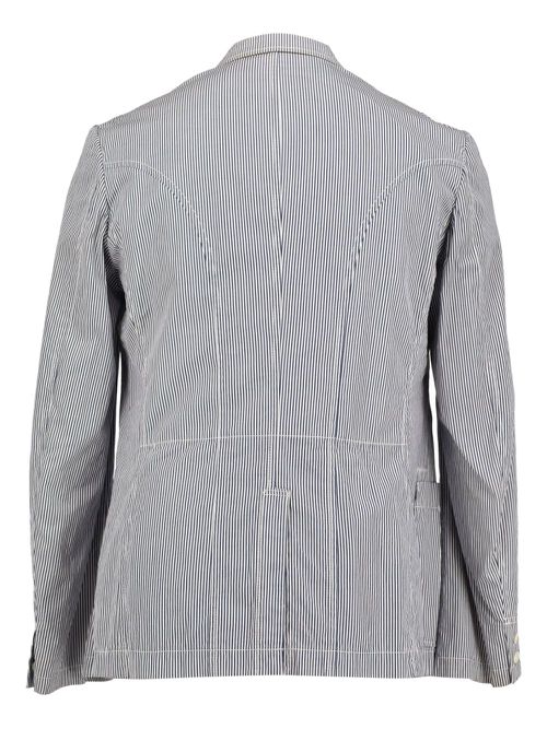 Striped cotton blazer - Blue