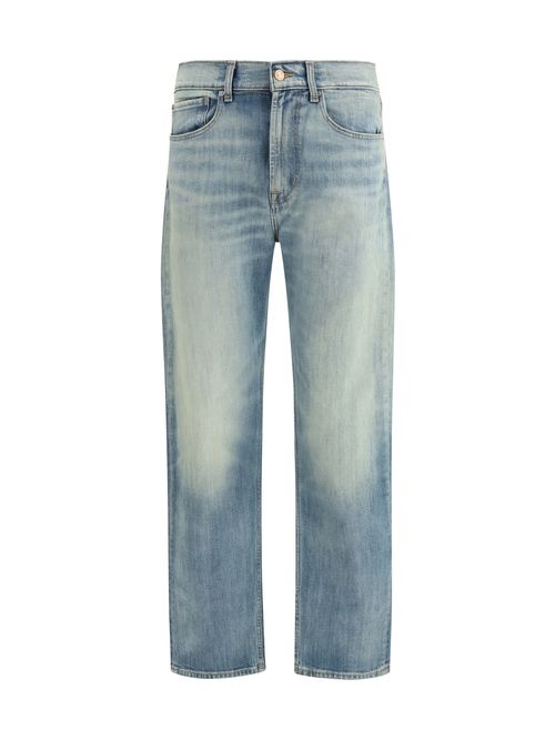 Straight-Fit Cotton-Elastane Jeans — Blue