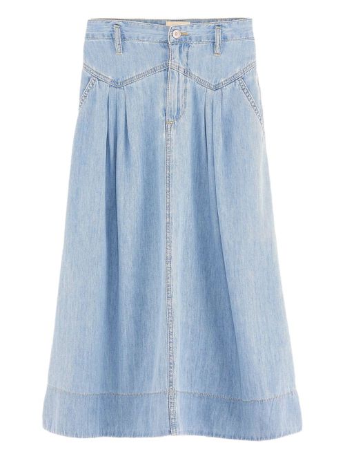 Bellerose Pivoine denim midi skirt - Blue