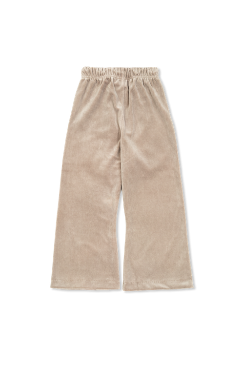 Velvet Straight-leg Trousers, Unisex, Grey