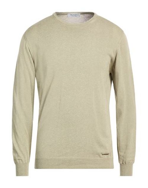 Man Sweater Sage green Size M Cotton