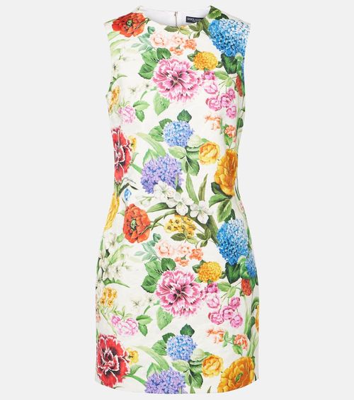 Floral cotton minidress