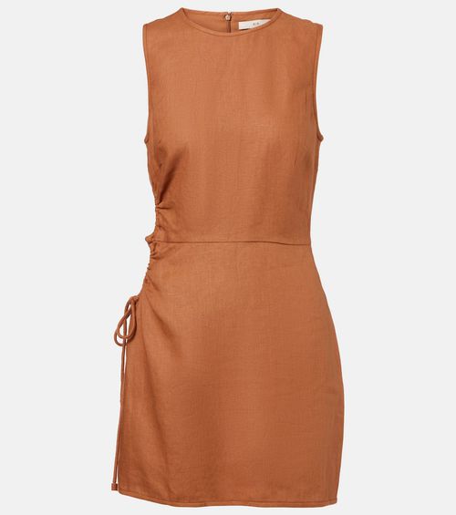 D'Orsay linen minidress