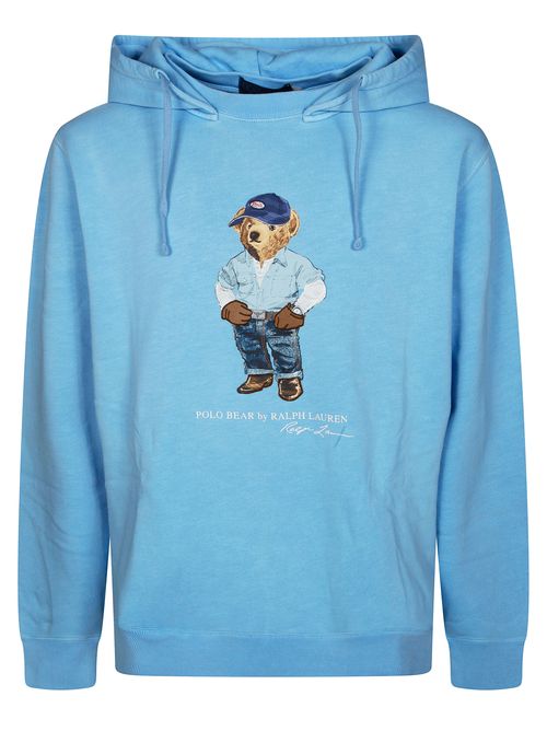 Denim Bear Pullover Hoodie
