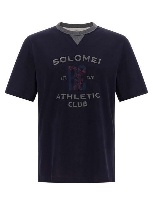 Solomei Athletic Club Print T-shirt — Navy