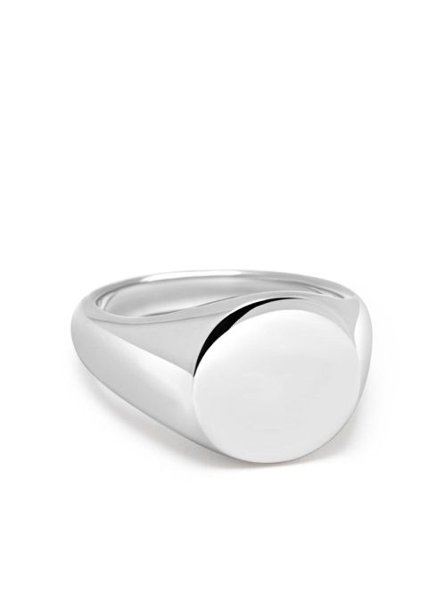 Nialaya Jewelry Zegelring - Zilver